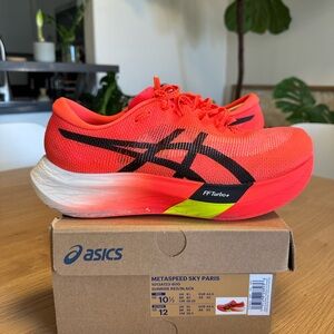 Asics Metaspeed Sky Paris in Vibrant Red and Black